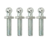 Tbest Caballeros de Bola de 10 Mm con Tuercas de Bloqueo Kit de Arandelas Estables Resistentes para Cajas de Herramientas RVS 4 PCS 5/16-18 Hilo (1 pulgada)