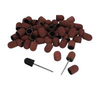 Tbest Cabezal de Punción de Pulido de Uñas Multifuncional 50pcs 180# Grit Caping de Pandilla 2 Piezas de Lijado para Técnicos Profesionales