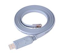 Tbest Cable de Consola, USB2.0 ho a RJ45 ho CAT5 Cable Plano de Consola Serial para Interruptores de Enrutadores