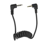 Tbest Cable Disparador del Obturador de la Cámara Junta Chapada en Oro Diseño de Resorte Duradero Cable Remoto para Cámaras DSLR y Disparadores de Flash Plástico 2,5 Mm a 3, 20 Cm 60