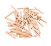 Tbest Cabos Kallax 6 50 uds. de Cajones Redondos Acanalados de Madera Acanalados, Pasadores de Madera M6 * 50 (M6 * 50 (50 piezas))