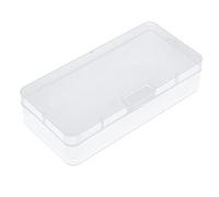 Tbest Caja de Plástico 2 Piezas 10 Cm X 20, Caja de Almacenamiento de Plástico Transparente Transparente Digital Electrónica Arieall Resistente con Cubierta