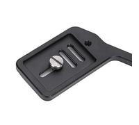 Tbest Cámara de Aleación de Aluminio Soporte de Trípode Dual 1/4 Pulgadas de Soporte DSLR DSLR Accesorio para Entusiastas de la Fotografía Negro 136G