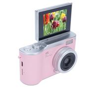 Tbest Cámara de Fotografía Digital 1080p 48MP High Resolution 2.4 Pulgadas HD Display 18x Video de Zoom Electrónico para Viajes Al Aire Libre ABS Compact Compact (Pink)