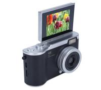 Tbest Cámara de Fotografía Digital 1080p 48MP High Resolution 2.4 Pulgadas HD Display 18x Video de Zoom Electrónico para Viajes Al Aire Libre ABS Compact Compact (Black)