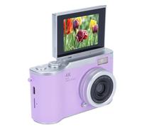 Tbest Cámara de Fotografía Digital 1080p 48MP High Resolution 2.4 Pulgadas HD Display 18x Video de Zoom Electrónico para Viajes Al Aire Libre ABS Compact Compact (Violeta)