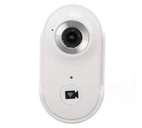 Tbest Cámara de Pulgar Acción Magnética 1080p 2MP Cámara de Cuerpo WiFi Inalámbrico WiFi para Aventura Al Aire Libre Grabación Diaria ABS Compacto de Peso Ligero (White)