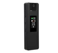 Tbest Cámara Desgastada de Cuerpo 4K HD WiFi Hotspot 180 Grados Detección de Movimiento de Lente de Movimiento Recordadora de Video Portátil para Actividades Al Aire Libre Entrevistas