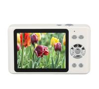 Tbest Cámara Digital 4K 64MP Punto y Disparar con un Viaje Compacto de Enfoque Automático de Zoom de 18x para una Fotografía de 2.8 Pulgadas Batería de Iones de Litio 1200mAh (White)