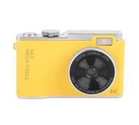 Tbest Cámara Digital 4K HD 64MP High Resolution 16x Zoom Anti Shake Portable CCD con 2.4 Pulgadas IPS Light Light Recargable Viajes Compactos para (64GB)