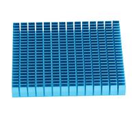 Tbest Capas Indusal Disipador de Calor Enfriador AUM Heank de Enfriamiento 50x20x20mm para Amplificador de CPU Contenido Electrónico PCBe (Blue)