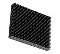 Tbest Capas Indusal Disipador de Calor Enfriador AUM Heank de Enfriamiento 50x20x20mm para Amplificador de CPU Contenido Electrónico PCBe (Black)