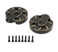 Tbest Carcasa de Transmisión del Portal Exterior RC, Placa de Cubierta de Peso de Latón, 2 uds. para Axial Capra Scx10 III Ar45P 1/10, Eje Delantero y Trasero Resistente Al Desgaste