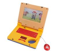 Tbest Cartoon Niños Aprendiendo Portátil con Música y Altavoz para Primera Conciencia Computadora para Niños, Plástico, 1 Paquete (Ratón retráctil