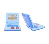 Tbest Cartoon Niños Aprendiendo Portátil con Música y Altavoz para Primera Conciencia Computadora para Niños, Plástico, 1 Paquete (Ratón Azul No