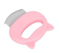Tbest Cepillo para Gatos para Mudar y Acicalar - Peine con Agujas que Elimina los Piojos y - Dientes Suaves Flexibles para Gatos de Pelo Corto - Ergonómico para un Uso Cómodo (PINK)