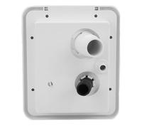 Tbest Cerradura de Entrada de Escotilla de Agua para RV, Conector de Torre ABS, Cubierta para Plato de Ciudad de Remolque