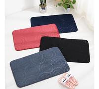 Tbest Cinturón Elástico Agua Mats de Baño Ajuste PEGO Fino 3 STC STCS Suaves (Azul Marino)