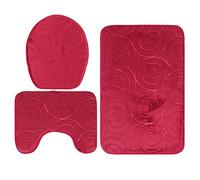 Tbest Cinturón Elástico Agua Mats de Baño Ajuste PEGO Fino 3 STC STCS Suaves (Rojo)