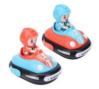 Tbest Coches de Choque con Control Remoto, Juego de Batalla Interactivo para 2 Jugadores para Niños con Luces LED, Juguete Musical, Coche RC para Niños Pequeños, Niñas, Caja de Regalo