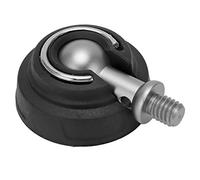 Tbest Cojín de trípode de 3/8 pulgadas con diseño de cabeza de bola, almohadilla de trípode antideslizante de acero inoxidable para fotógrafos de áreas de viaje