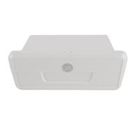 Tbest Compartimento de Almacenamiento para Barcos Marinos, Guantera de Plástico ABS con Cerradura y Portavasos Doble, Color Blanco para Organización de Cubiertas de Barcos de Pesca y Yates (White)