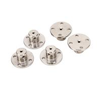 Tbest Conector de Acoplamiento de Brida de 2Mm, Acoplador de Eje de Brida de Acero 45 para Motores Modelo Rc, Accesorio de Conector de Motor de 5 uds.