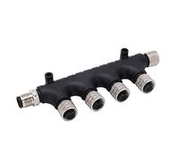 Tbest Conector NMEA 2000 T Resistente Al Agua, 5 Pines, Multipuerto, Terminador de Cable Troncal en T para Red Marina Lowrance Simrad B&G Navico