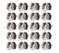 Tbest Conjunto de Accesorios de Metal para la Correa de Guitarra de 20pcs, Uso Práctico para Varios Instrumentos