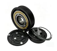 Tbest Conjunto de Embrague del Compresor de AC 12V 7PK 120-125mm | Hierro Fundido, Cobre Puro, Acero de Alto Carbono, Juego de Bobina Electromagnética de 12 V, Resistencia Al Desgaste