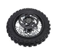Tbest Conjunto de Llanta Trasera de 10 Pulgadas, Neumático 2,5-10, Eje de 12mm, Rotor de Freno de 190mm, Llanta de Rueda Dentada 420 41T, Kit de Actualización para Dirt Pit Bike