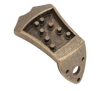 Tbest Cordal de Mandolina de Repuesto, Puente de Mandolina Abovedado de 8 Cuerdas de Bronce, Parte Mejorada y Sostenida, Diseño de Metal Fundido sin Ruido para una Mejora de Sonido Profesional