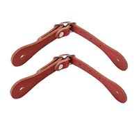 Tbest Correa de Equitación de Cuero Real, Cinturones de Exhibición Largos para Botas y Esporas, Hebilla Ajustable para Hombres, Adecuado para Deportes Al Aire Libre (Brown)