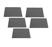 Tbest Cuadros de Fotos Magnéticas Reutilizables Bolsillos de Imagen Reutilizables Panel Fuerte Flexible Cubierta Transparente para la Oficina Escolar en Casa 5pcs 10x11.5cm (Black)
