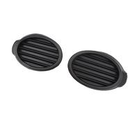 Tbest Cubierta de Luz Antiniebla Izquierda Derecha Premium ABS Duradera Resistente Al Agua Lámpara Rejillas de Ventilación Parachoques Delantero Reemplazo para 2012 2014 Negro