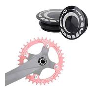 Tbest Cubierta de Protector de Manivela, Cubierta de Bielas de icleta de Aleación de Aluminio Vacía Negro Antipolvo Tornillo de Soporte Inferior Eje de Tapa de Biela reemplazo para icleta de Montaña