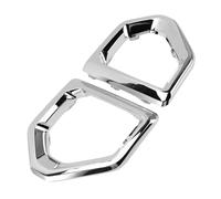 Tbest Cubierta del Bisel de la Luz Antiniebla 84176753 84176752 Juego de Molduras Protectoras Izquierda Derecha para 1500 XL SLE SLT Base AT4 (Electrochapado)