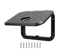 Tbest Cubierta para Cubierta de Escotilla de Barco, Tapa de Escotilla Marina de Plástico ABS Impermeable de Pulgadas con Superficie Antideslizante y Sellado de Goma, para Barcos (Black)