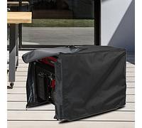 Tbest Cubierta para Generador Eléctrico Tafetán de Poliéster 210D para Exteriores, para Lluvia, Nieve, Ligera, Portátil, para Todo Tipo de Clima, Jardín, Patio, Color Negro (BLACK)