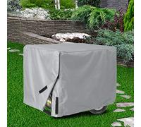 Tbest Cubierta para Generador Eléctrico Tafetán de Poliéster 210D para Exteriores, para Lluvia, Nieve, Ligera, Portátil, para Todo Tipo de Clima, Jardín, Patio, Color Negro (GRAY)