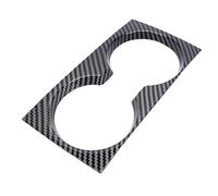 Tbest Cubierta Portavasos Panel Consola Central Moldura Portavasos Negro Fibra de Carbono ABS Ajuste a Presión con Textura Brillante for 3 2020