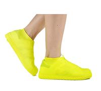 Tbest Cubiertas de Zapatos de Silicona que No Son Deslizantes, Protectores de Zapatos Impermeables para Hombres, con Solas sin Deslizamiento, para Actividades Al Aire Libre (M)