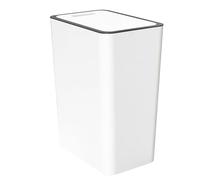 Tbest Cubo de Basura de Tipo Prensa con Tapa Sellada 15L | Plástico duradero, cubierta de prensa higiénica, diseño moderno, adecuado para baño, cocina, sala de estar.