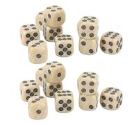 Tbest Dados de 16 Mm con Círculos, Juego de Enseñanza de Matemáticas de 20 Piezas, Dados de Juego Livianos y Duraderos con un Hermoso Patrón de Perlas para Juegos de Mesa, Fiestas