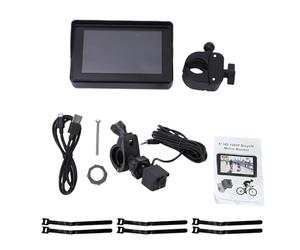 Tbest de Cámara de Visión Trasera para Bicicletas con Monitor de 5 Pulgadas, Resolución, ángulo de Visión Amplio de 110 Grados, Batería de 12 Horas, Compatible c