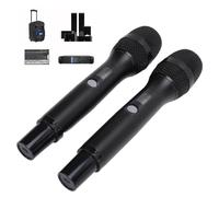 Tbest de Micrófono Inalámbrico de Mano con Doble UHF y Receptor Recargable para Karaoke en Casa (KTV).
