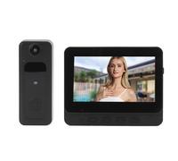 Tbest de Timbre de Video Wireless 1080p HD Noche de 4.3 Pulgadas Pantalla de Color IP65 Kit de Teléfono de la Puerta de Conversación de Dos Vías para el Intercom