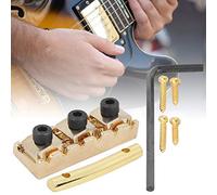 Tbest de tuerca de bloqueo para guitarra eléctrica, aleación de zinc, tres opciones de color para un aspecto personalizado (dorado (GE98))