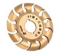 Tbest Disco Moldeador de Amoladora de 12 Dientes de Acero Inoxidable para Madera, Caucho, Tallado en Oro, Modelado Fino, Cepillado, Grabado, Accesorios de Amoladora Angular (GOLD)
