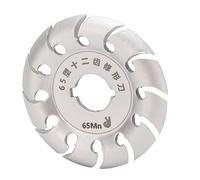 Tbest Disco Moldeador de Amoladora de 12 Dientes de Acero Inoxidable para Madera, Caucho, Tallado en Oro, Modelado Fino, Cepillado, Grabado, Accesorios de Amoladora Angular (SILVER)